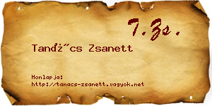 Tanács Zsanett névjegykártya