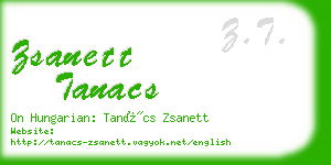 zsanett tanacs business card